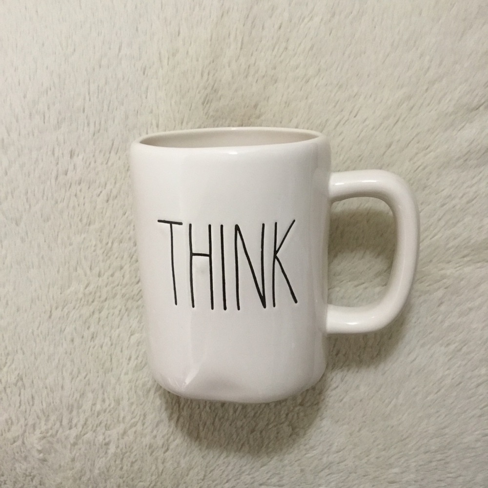 💗SOLD💗 Rae Dunn THINK Ceramic Mug NWT New